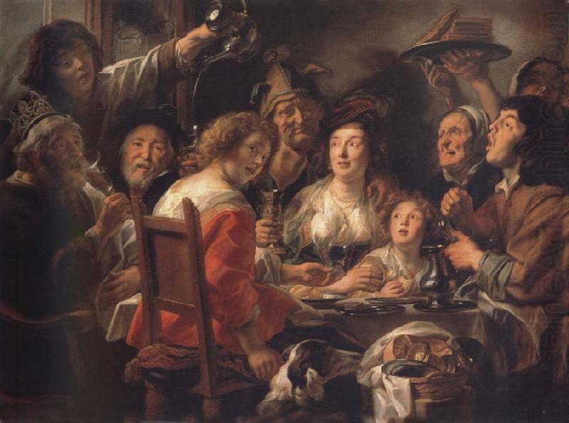 Jacob Jordaens The Konig drinks china oil painting image